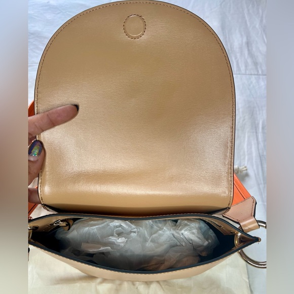 Ganni Banner Saddle Raffia Shoulder Bag - Picture 10 of 13